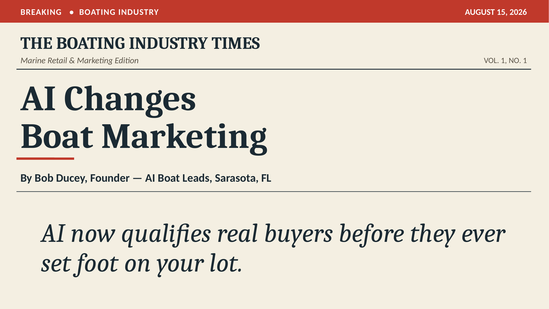 Slide 1.5: AI Changes Boat Marketing